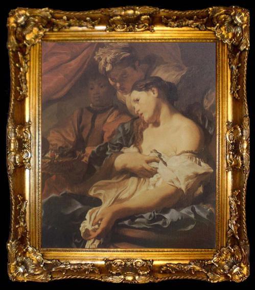 framed  LISS, Johann The Death of Cleopatra, ta009-2